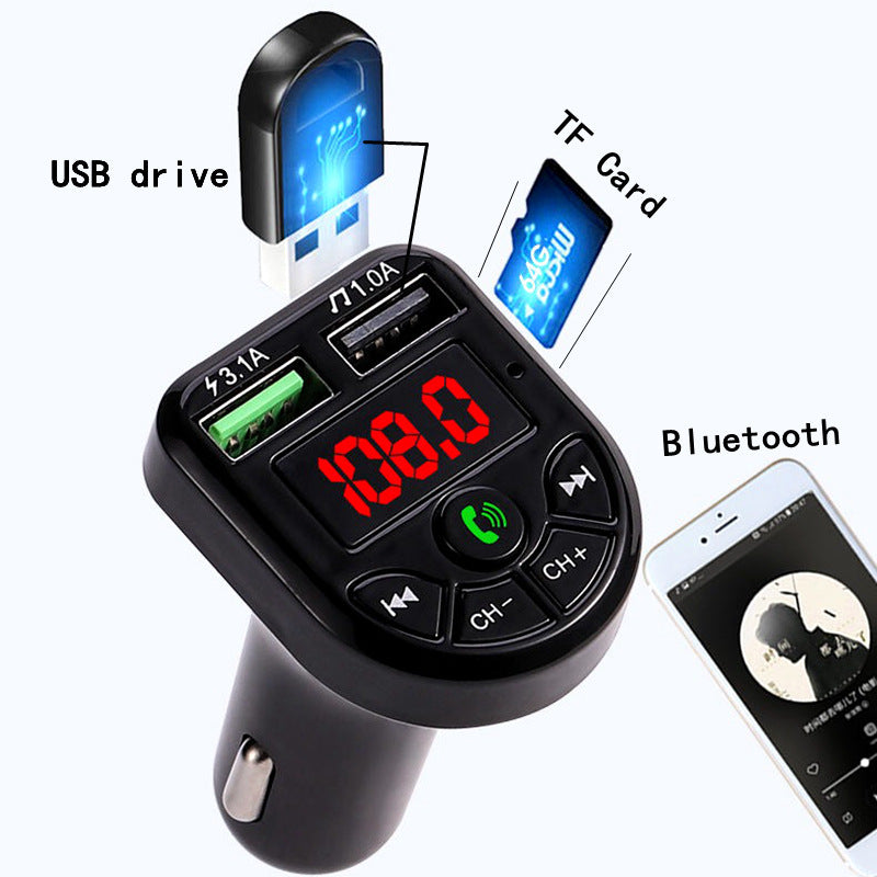 Car mp3 BTE5 Bluetooth Receiver E5 Car MP3 FM Transmitter Hands-free Call 