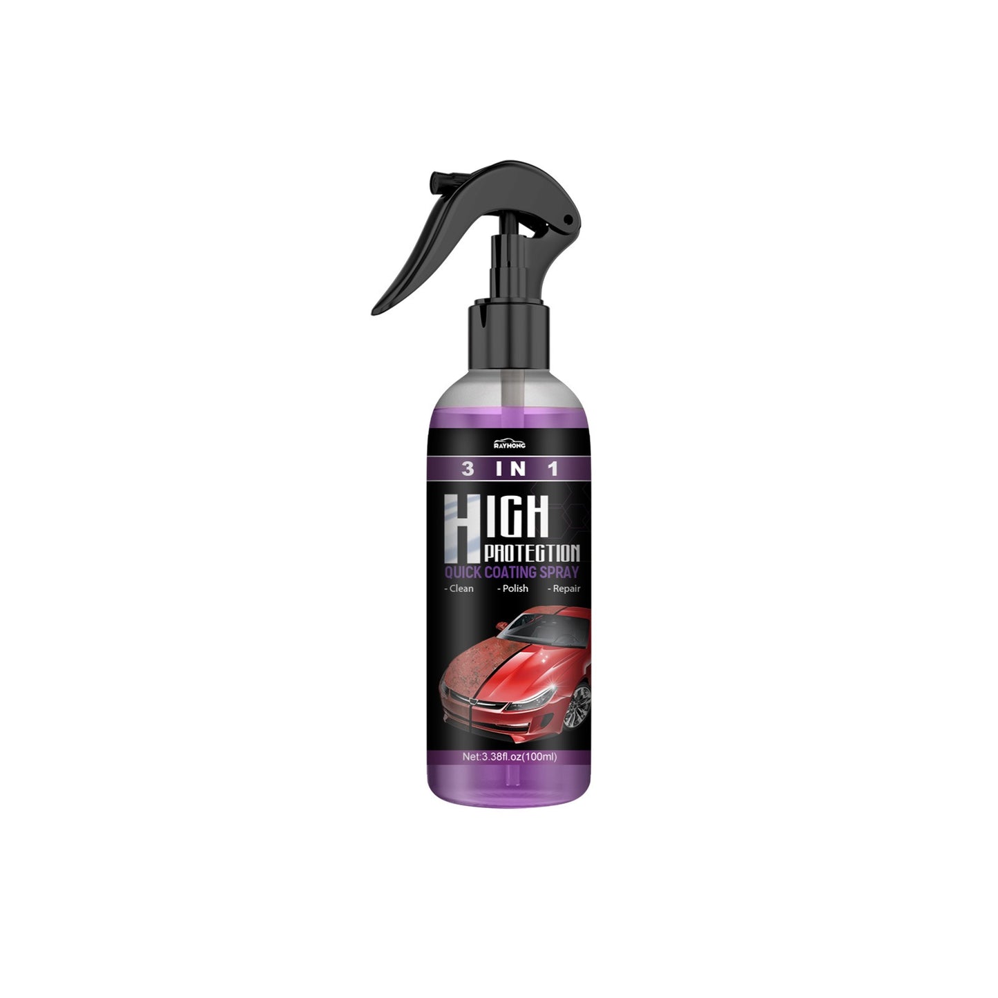 3-in-1 High Protection Fast Car Paint Spray Automatic Hand Paint Color Changing Cleaning Coating Spray