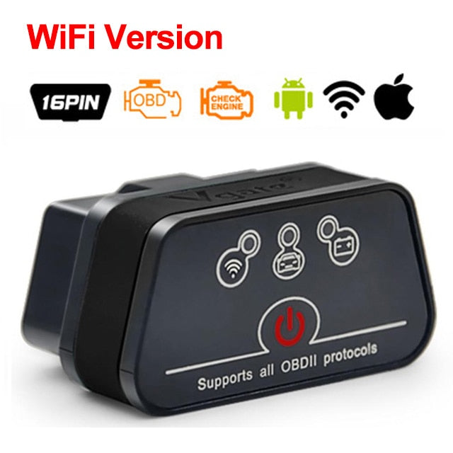 Herramienta de diagnóstico OBD2 Bluetooth/Wifi Vgate icar2 ELM327 Escáner OBD 2 Bluetooth/Wifi Mini ELM327 para lector de códigos Android/PC/IOS