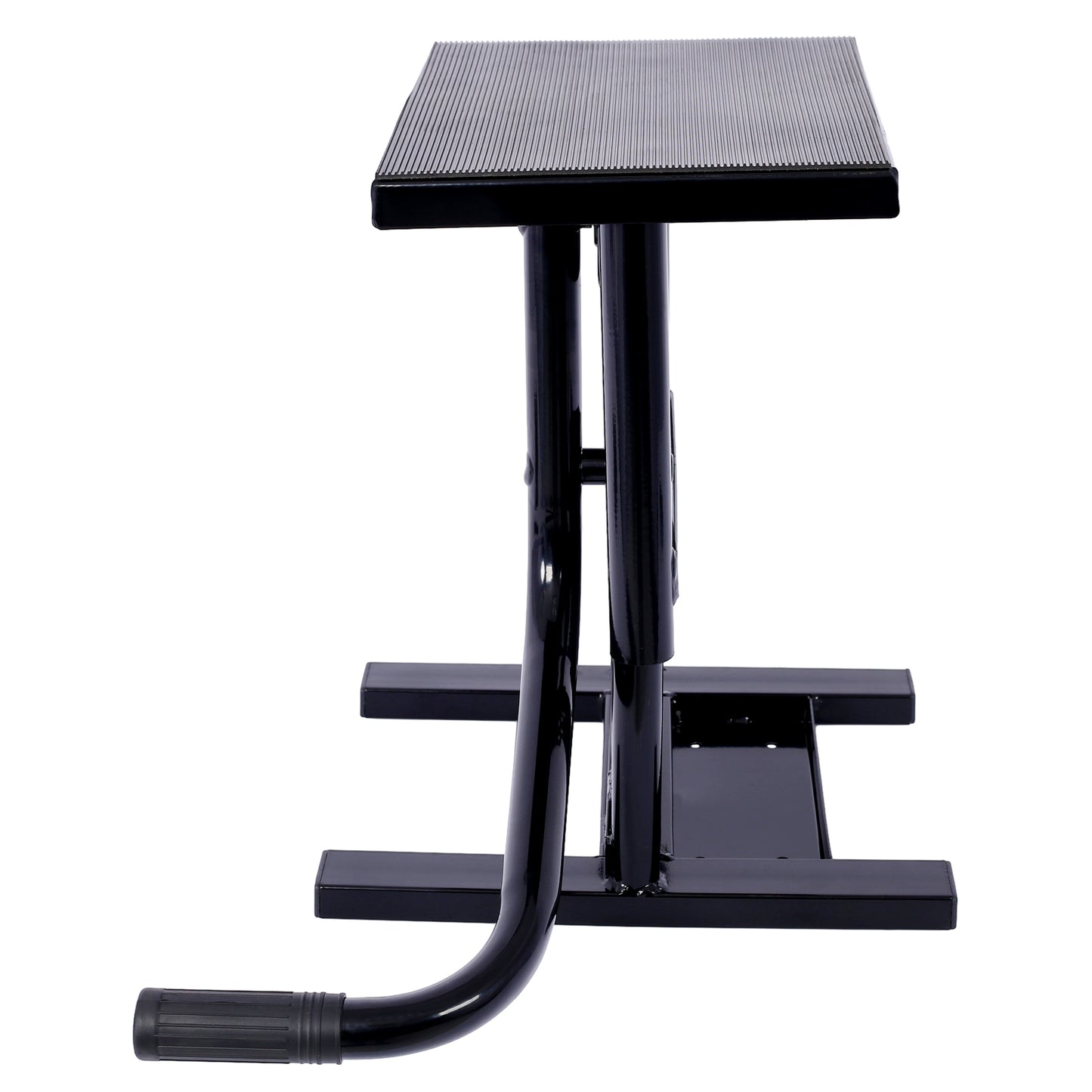 Soportes y elevadores para motocicletas y motos de cross Soporte de gato Elevador de acero 11"-16,5" Altura ajustable Capacidad de carga de 330 LBS Acero resistente B