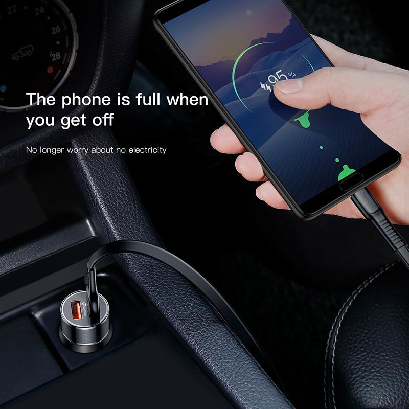 Baseus Dual USB  Charge QC 3.0 Car Charger  Fast Charging Universal 36W Car USB Charger