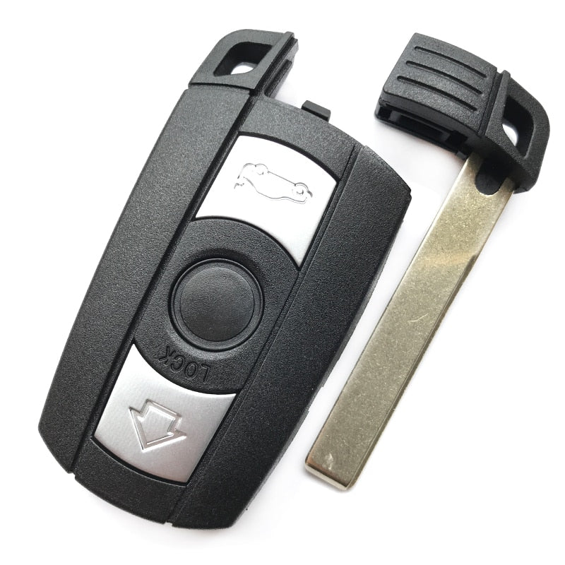 Coquille de clé à distance pour BMW E61 E90 E82 E70 E71 E87 E88 E89 X5 X6 pour 1 3 5 6 Série Remplacement 3 Bouton Smart Car Key Case Cover