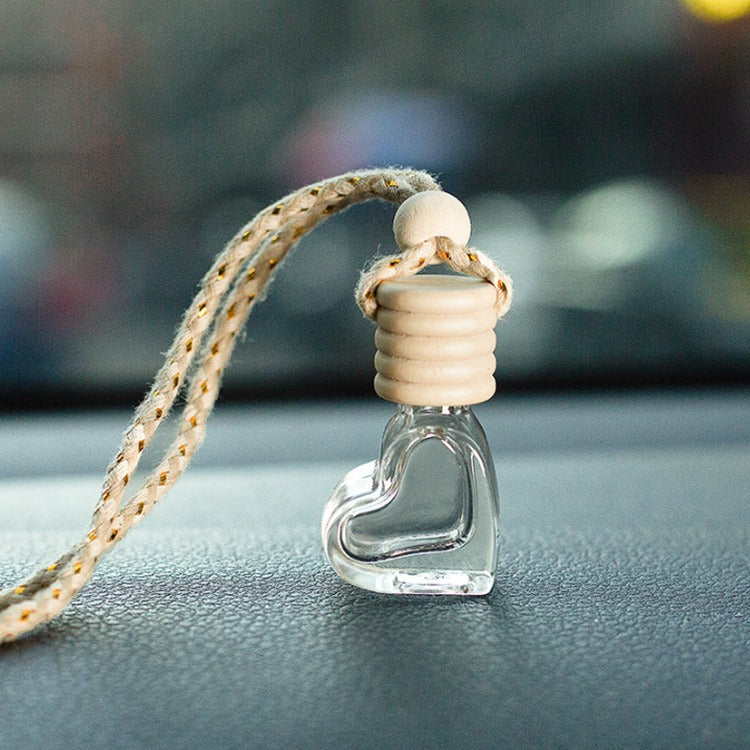 Glass car perfume pendant small empty bottle perfume car perfume bottle car accessories car accessories