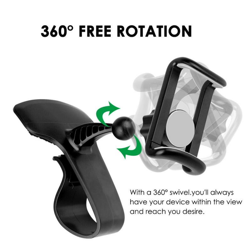 1pc Car Phone Holder Universal Cell Phone GPS Car Dashboard Mount Phone Holder Stand Hud Clip On Cradle Phone Bracket