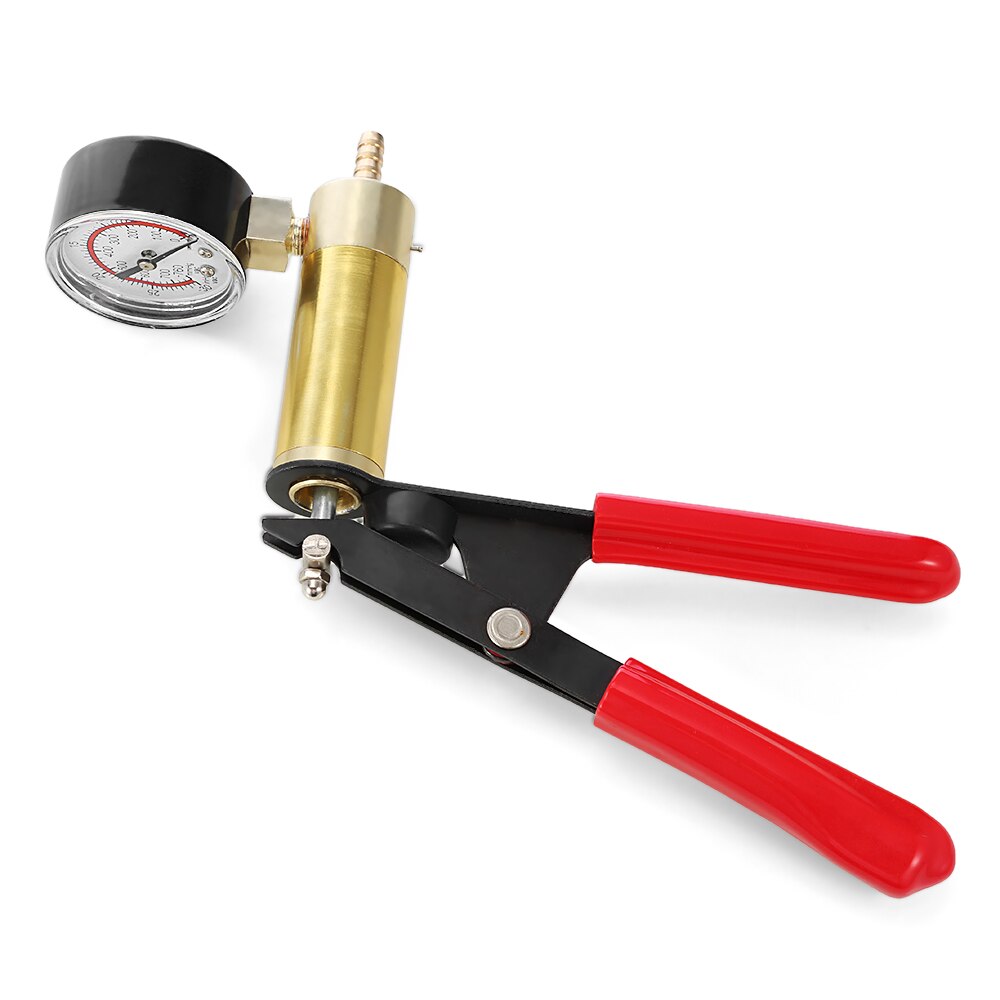 Hand Held DIY Brake Fluid Bleeder Tools Vacuum Pistol Pump Tester Kit Aluminum Pump Body Pressure Vacuum Gauge 