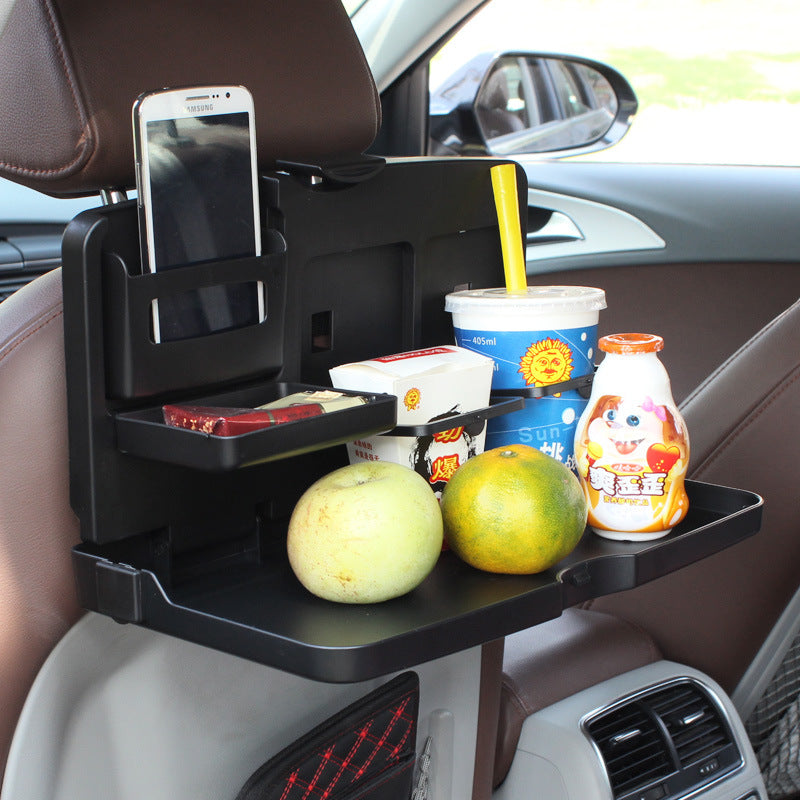 Car Dining Tray Chair Back Storage Table Small Dining Table Car Chair Back Drink Rack Mobile Phone Rack Car Supplies 