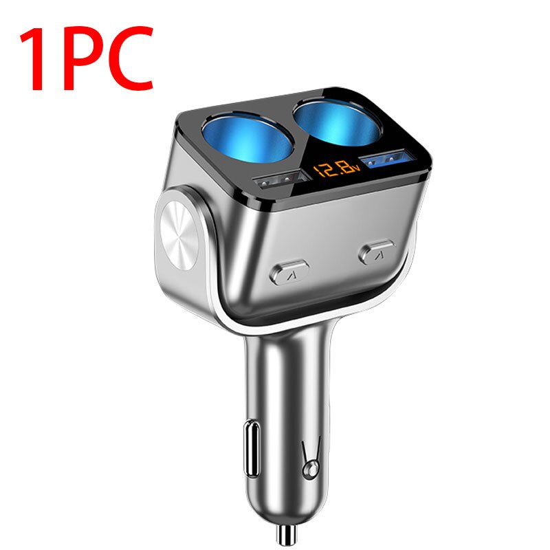 Car Cigarette Lighter Socket Splitter Charger Dual USB QC 3.0 Quick Charge 12V Auto Cigarette Lighter Sockets Power Adapter Plug