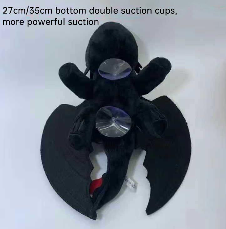 Casco con ventosa para motocicleta sin dientes, muñeco con forma de motocicleta, tragaluz para techo, decoración de Furia Nocturna