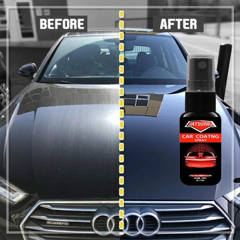 Ceramic Spray Coating Car Polish Spray Sealant Top Coat Quick Nano-Coating 30/50ML Quick Coat Ceramic Waterless Wash Shine 