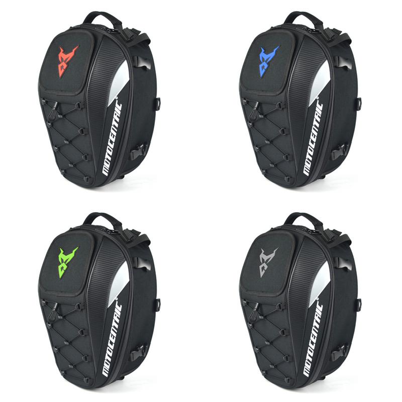 Bolsa trasera para motocicleta, resistente al agua, multifuncional, duradera, para asiento trasero de motocicleta, mochila de alta capacidad para motociclista 11-MC-0102