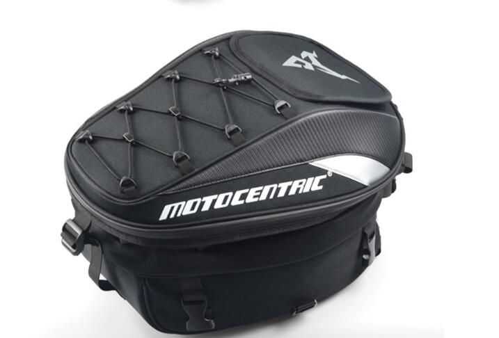 Bolsa trasera para motocicleta, resistente al agua, multifuncional, duradera, para asiento trasero de motocicleta, mochila de alta capacidad para motociclista 11-MC-0102