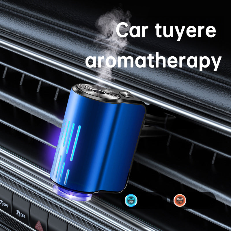 Ambientador inteligente para coche, máquina de aromaterapia con 3 modos de pulverización, encendido y apagado automático, kit dispensador de aroma inteligente recargable para coche