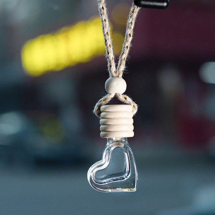 Glass car perfume pendant small empty bottle perfume car perfume bottle car accessories car accessories