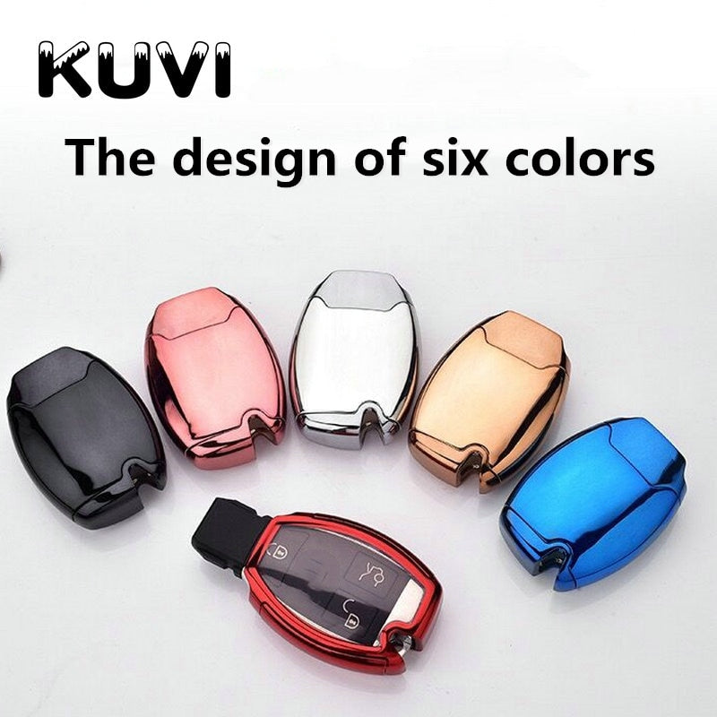 Hight quality PC+TPU key case cover Key case protective shell holder for Mercedes benz A B R G Class GLK GLA w204 W251 W463 W176