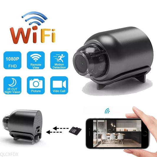 Minicámara X5 HD 1080P, con WiFi, para vigilancia de seguridad en interiores, videocámara con visión nocturna, cámara IP, grabadora de audio y video 