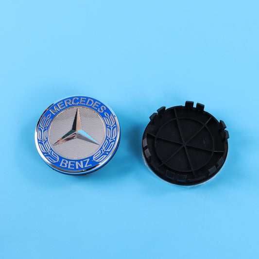 Adecuado para cubiertas de cubo de rueda de 75 mm al por mayor para todos los modelos de etiquetas de cubierta de automóvil modificadas de 12 pies de Mercedes Benz