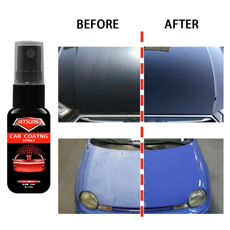 Ceramic Spray Coating Car Polish Spray Sealant Top Coat Quick Nano-Coating 30/50ML Quick Coat Ceramic Waterless Wash Shine 