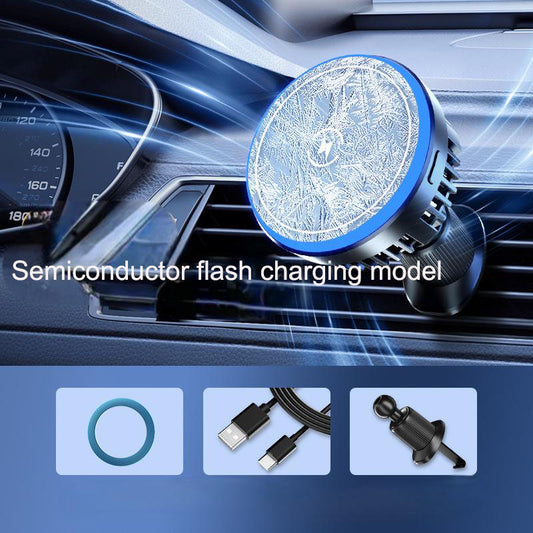 Car mounted wireless charging bracket, dual-purpose vacuum adsorption super stable suction cup, car mounted mobile phone holder