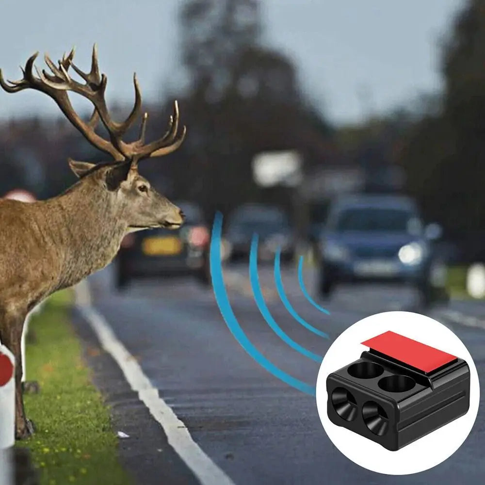 Collisions Fits All Vehicles Forest Driving Ultrasonic Car Alert Device Animal Repeller Sound Alarm Car Deer Whistle