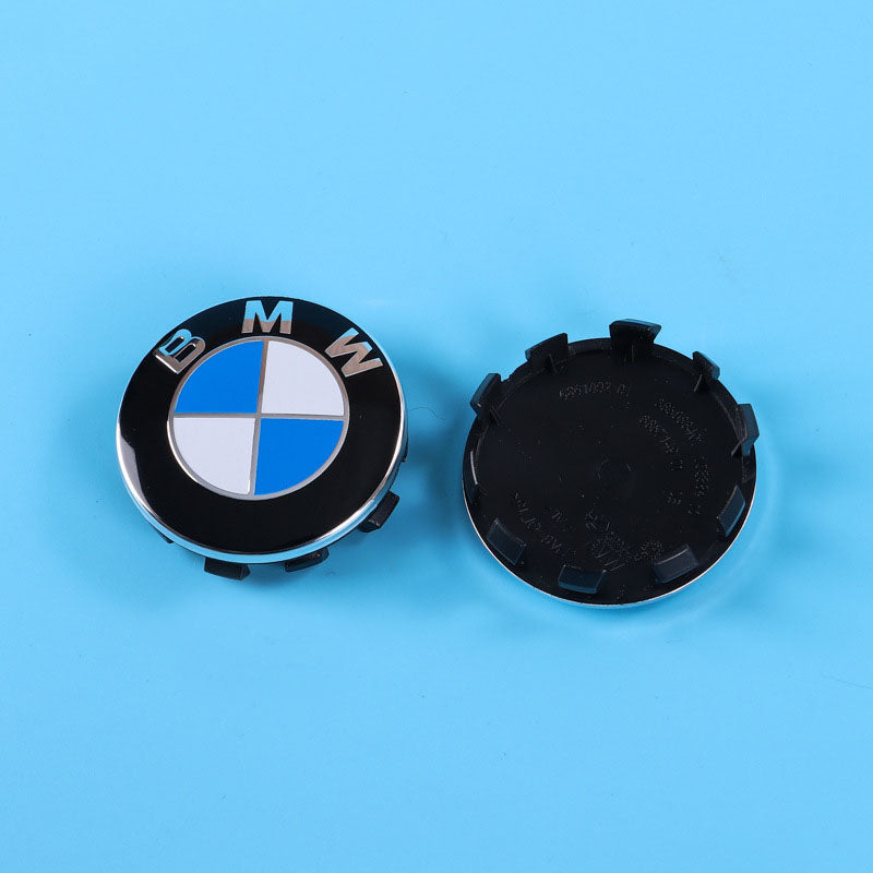 Adecuado para cubiertas de cubo de rueda estándar delanteras y traseras de BMW de 56/68 mm Serie 3 Serie 5 Logotipo X1X5X6M Logotipo de cubierta central de marca compartida