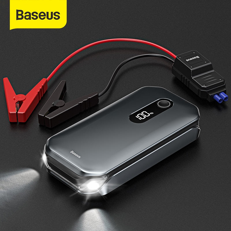 Baseus 1000A Car Jump Starter Power Bank 12000mAh Portable Battery Station For 3.5L/6L Car Emergency Booster Starting Device 