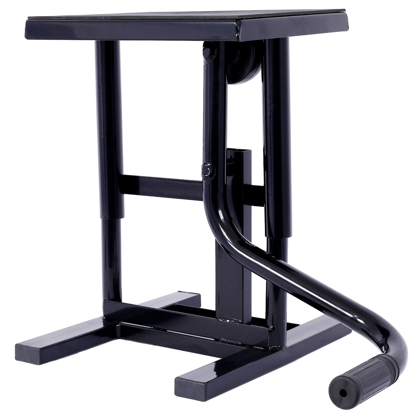 Soportes y elevadores para motocicletas y motos de cross Soporte de gato Elevador de acero 11"-16,5" Altura ajustable Capacidad de carga de 330 LBS Acero resistente B