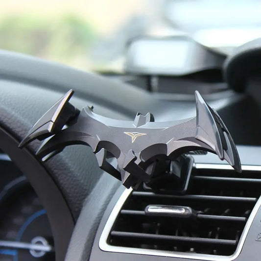 Nuevo soporte para teléfono de coche con hebilla de gravedad de Batman, soporte de navegación con salida de aire, apto para todos los dispositivos de 4 a 6,5 ​​pulgadas 