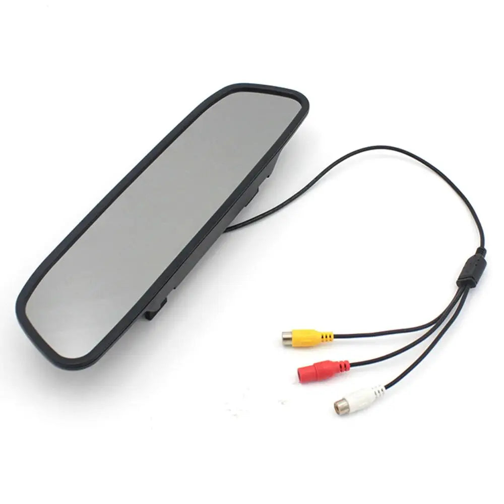 Cámara de espejo retrovisor DVR de 4,3 pulgadas + cámara de marcha atrás Cámara de marcha atrás inalámbrica para automóvil Grabadora de video para automóvil